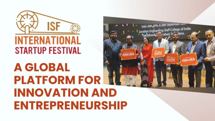 Dr Siva Mahesh Tangutooru Co- founder & Director, JA Chowdary Founder, Chairperson ISF Sathyendra Director, Achyut Y COO - ISF announcing International Startup Festival, A Global Platform for Innovation and Entrepreneurship